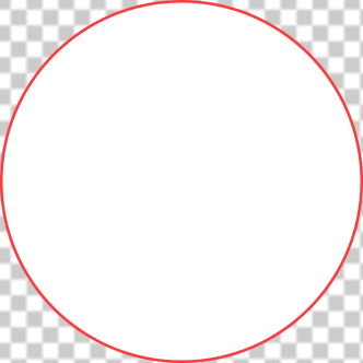 A circle with as little transparent space as possible around it