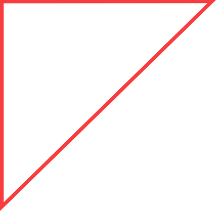 A triangular frame with no fill